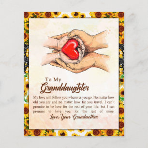 Naar mijn kleindochter Sunflower Gift van oma Flyer