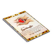 Naar mijn kleindochter Sunflower Gift van oma Notitieboek (Rechterzijde)