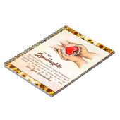 Naar mijn kleindochter Sunflower Gift van oma Notitieboek (Linkerzijde)