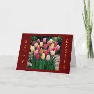 NAAR "MIJN LERER" IN EENVOUDIGER (TULIPS) FEESTDAGEN KAART