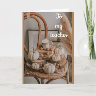 NAAR MIJN **LERER** OP DE KAART VAN DE THANKSGIVIN