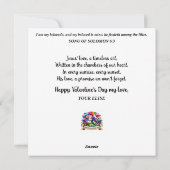 Naar mijn liefde Whimsical Mouse Romantische Valen Feestdagenkaart (Achterkant)