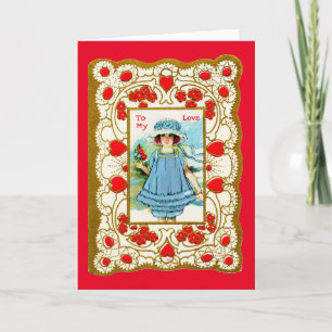 Naar mijn liefdeskaart voor Valentijn Feestdagen Kaart