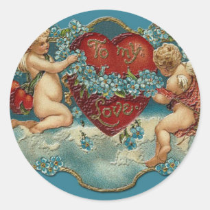 Naar mijn liefdessticker ronde sticker