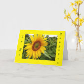 NAAR MIJN LIEFENDE *DAUGHTER*-HAPPY BIRTHDAY-KAART KAART (Gele Bloem)