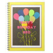 Naar mijn liefhebbende Big Happy Birthday Bro Notitieboek (Voorkant)