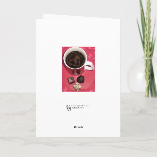 Naar mijn liefje feestdagen kaart (Achterkant)