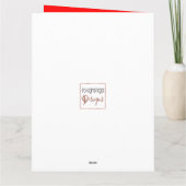 Naar mijn liefje trendy naam rode Valentijnse Kaart (Achterkant)