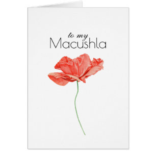 Naar mijn Macushla (Darling) met prachtige Rode Po
