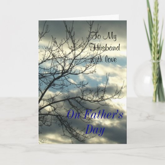 Naar mijn man met liefde op Vaderdag Kaart (Voorkant)