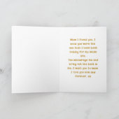 Naar mijn man op onze trouwdag kaart (Binnen)