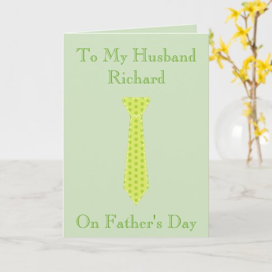 Naar mijn man op Vaderdag Kaart (Gele Bloem)