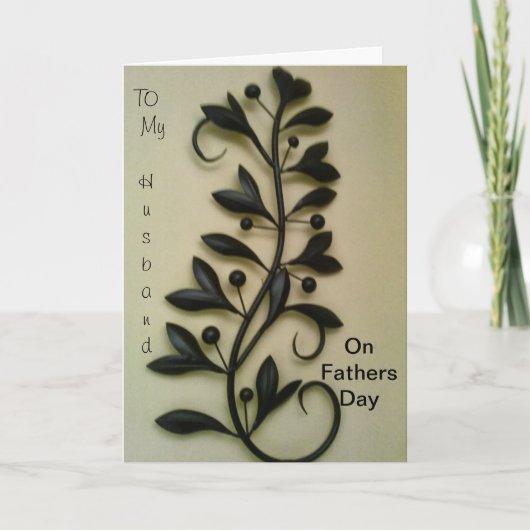 Naar mijn man op Vaderdag Kaart (Voorkant)