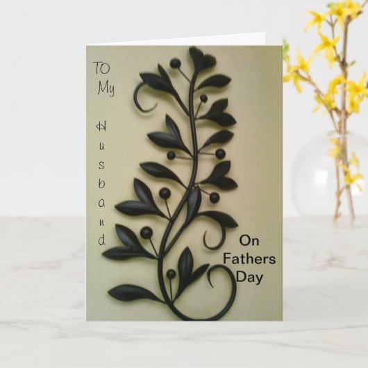 Naar mijn man op Vaderdag Kaart (Gele Bloem)