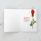 Naar mijn man op Valentijnsdag Feestdagen Kaart (Binnen)