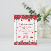 Naar mijn man op Valentijnsdag Feestdagenkaart (Staand voorkant)