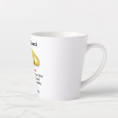 Naar mijn man voor hem trouwend koppel monogram latte mok (Rechts)