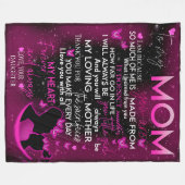 naar mijn moeder deken van dochter, deken voor moe (Voorkant (Horizontaal))