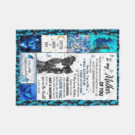 naar mijn moeder deken van Son, Blanket Gift (Voorkant (Horizontaal))