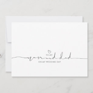 Naar mijn moeder en vader op mijn huwelijksdag