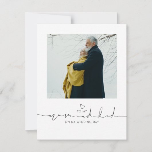 Naar mijn moeder en vader op mijn trouwdag Foto (Voorkant)