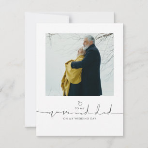 Naar mijn moeder en vader op mijn trouwdag Foto