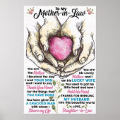 naar mijn moeder in de wet, naar mijn mam Canvas Poster (Voorkant)