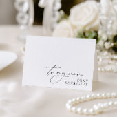 "Naar mijn moeder op de dag van de bruiloft" beric Bedankkaart