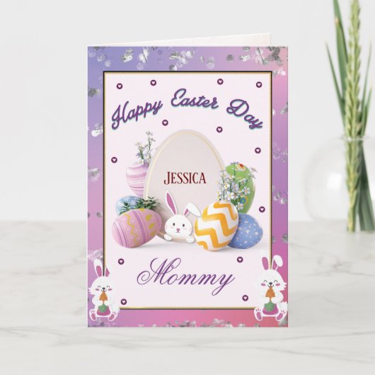 Naar mijn moeder op de Paasdag Holiday Kaart (Voorkant)