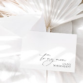 "Naar mijn moeder op huwelijksdag" Ochtend bruilof