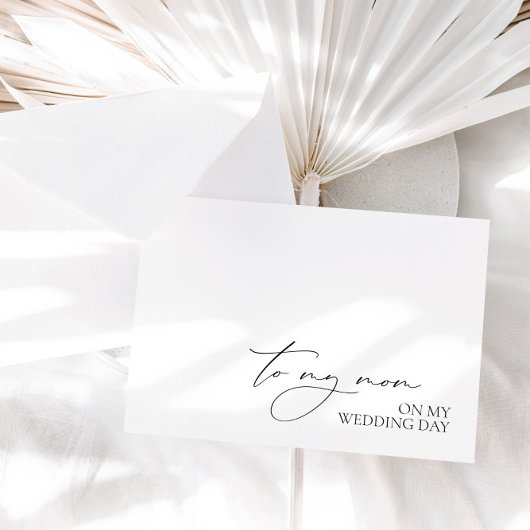 "Naar mijn moeder op huwelijksdag" Ochtend bruilof