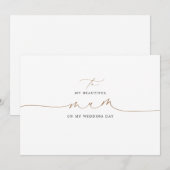 Naar mijn moeder op mijn huwelijksdag legant (Voorkant / Achterkant)