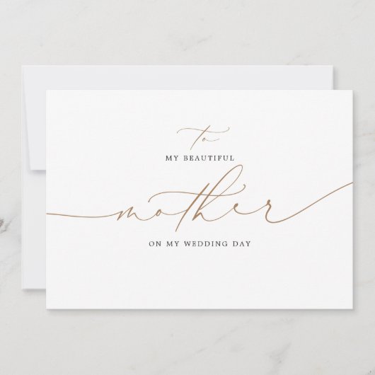 Naar mijn moeder op mijn huwelijksdag legant (Voorkant)