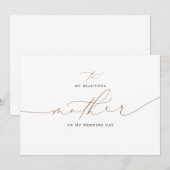 Naar mijn moeder op mijn huwelijksdag legant (Voorkant / Achterkant)