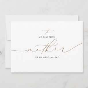 Naar mijn moeder op mijn huwelijksdag legant