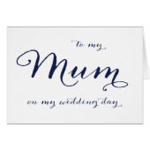 Naar mijn moeder op mijn trouwdag (Voorkant Horizontaal)
