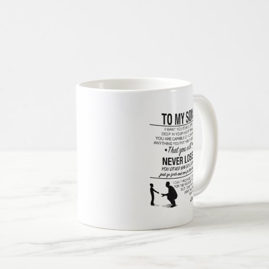 Naar mijn Mok, geschenk van papa Koffiemok (Voorkant rechts)