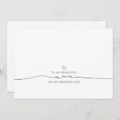 Naar mijn mooie Nan op mijn huwelijksdag (Voorkant / Achterkant)