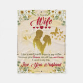 Naar mijn mooie vrouw van man geschenken fleece deken (Voorkant)