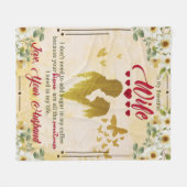 Naar mijn mooie vrouw van man geschenken fleece deken (Voorkant (Horizontaal))