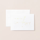 Naar mijn nieuwe wetten in huwelijkscadeau van bru folie kaarten (Voorkant met envelop)