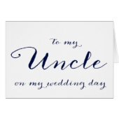 Naar mijn oom op mijn trouwdag (Voorkant Horizontaal)