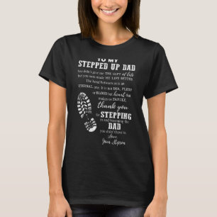 Naar mijn opgezette vader Happy Vaderdag Stepdad F T-shirt