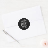 Naar mijn opgezette vader stiefvader Gezegde stief Ronde Sticker (Envelop)