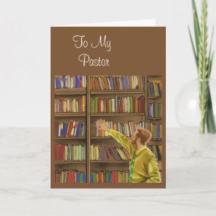 Naar mijn predikant bedankkaart