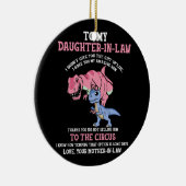 Naar mijn schoondochter keramisch ornament (Rechts)