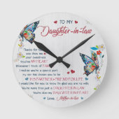 Naar mijn schoondochter ronde klok (Voorkant)