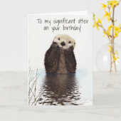 Naar mijn significante otter op zondag kaart (Gele Bloem)