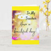 NAAR MIJN *SISTER* OP JE BIRTHDAAGKAART KAART (Gele Bloem)