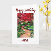 NAAR MIJN **SPECIALE ZISTER** OP UW BIEDDAAGKAART KAART (Gele Bloem)